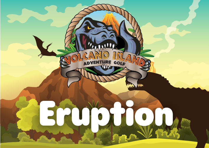 Volcano Island Adventure Golf course Eruption